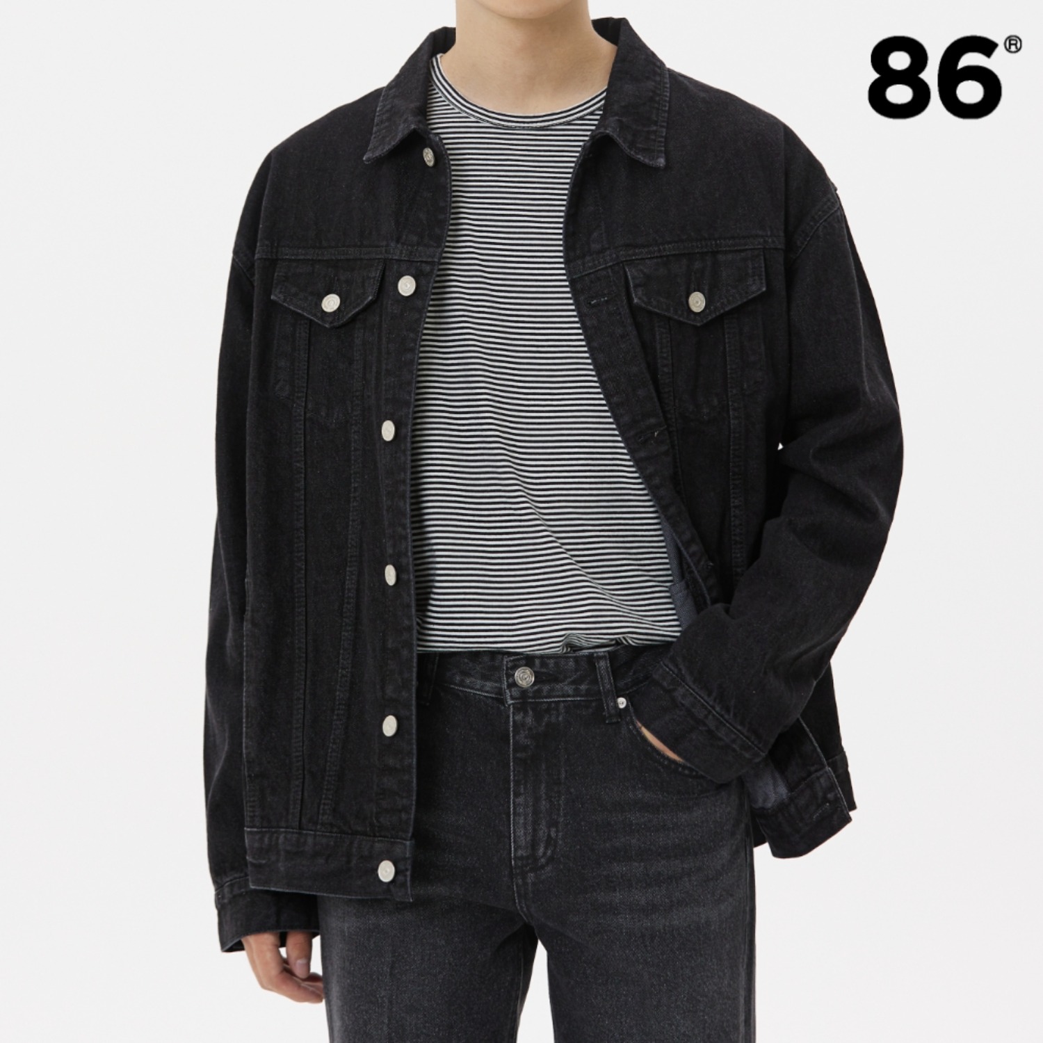 2724 Washing denim jacket (Black)_10th Reorder